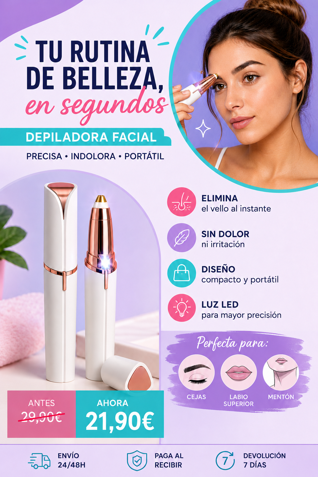 Depiladora Facial